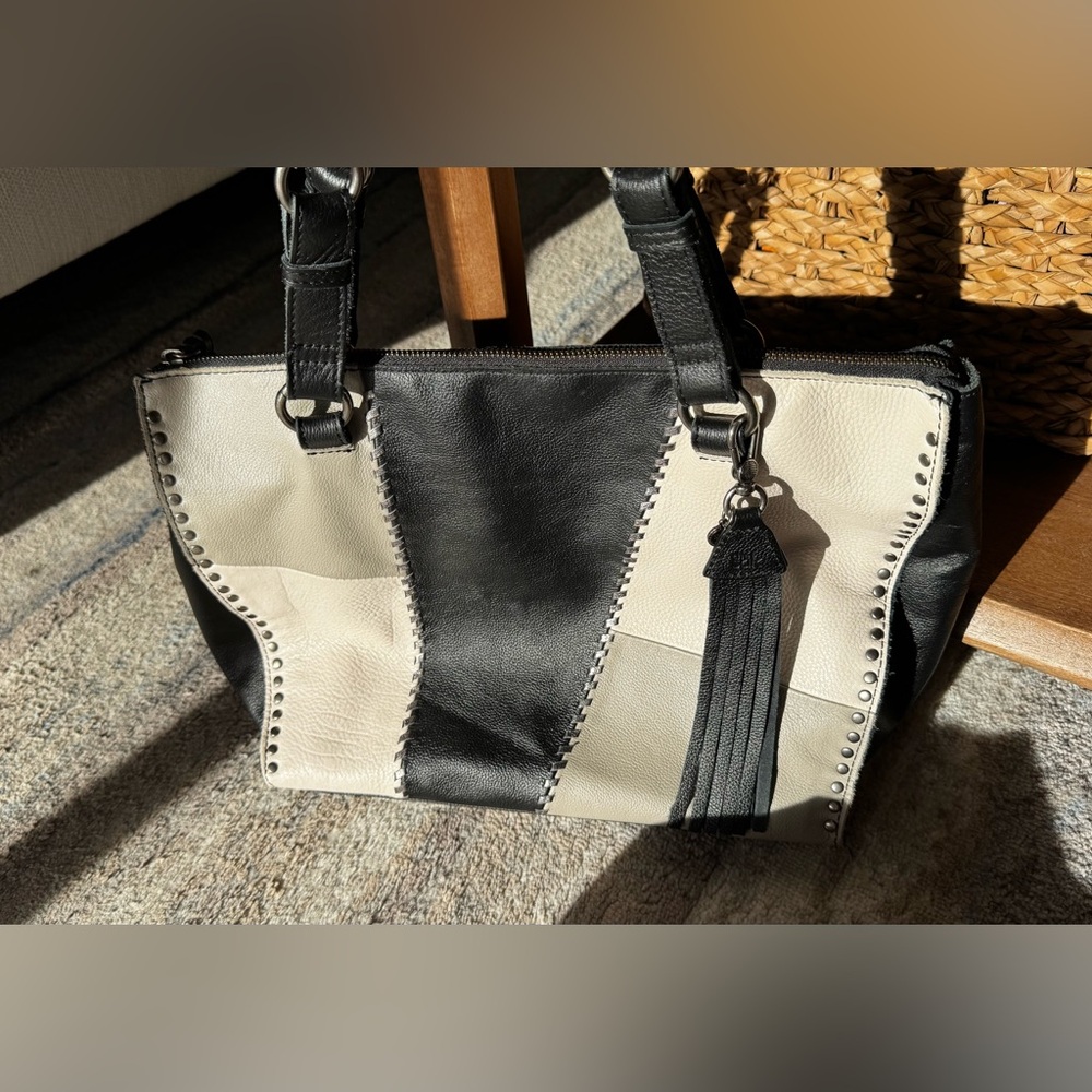 The Sak Patchwork Leather Shoulder Bag